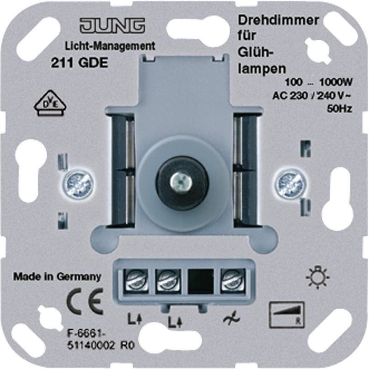 JUNG - Dimmer 1000W para fluorescente