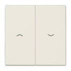 JUNG - Tecla doble persiana blanco marfil