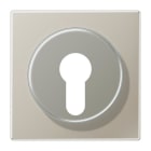 JUNG - Placa para interruptor pulsador a llave acero