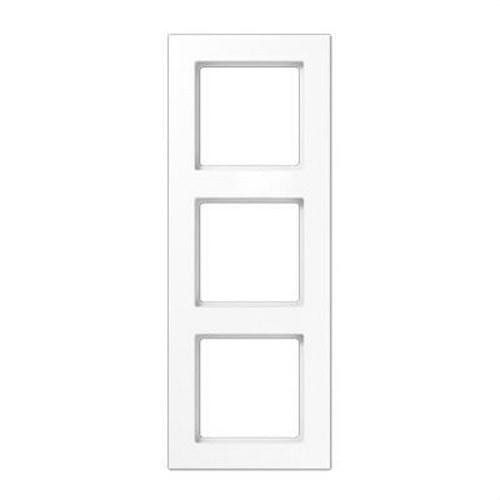 JUNG - Marco embellecedor montaje vertical horizontal 3 elementos blanco alpino