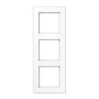 JUNG - Marco embellecedor montaje vertical horizontal 3 elementos blanco alpino