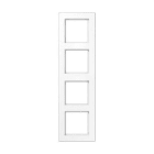 JUNG - Marco embellecedor montaje vertical horizontal 4 elementos blanco alpino