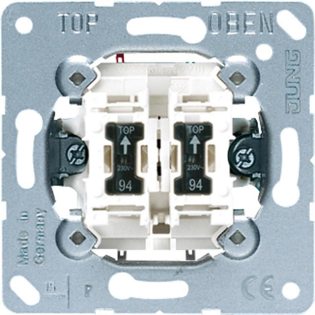 JUNG - Mecanismo doble interruptor bipolar 2 lámparas 10AX 250V