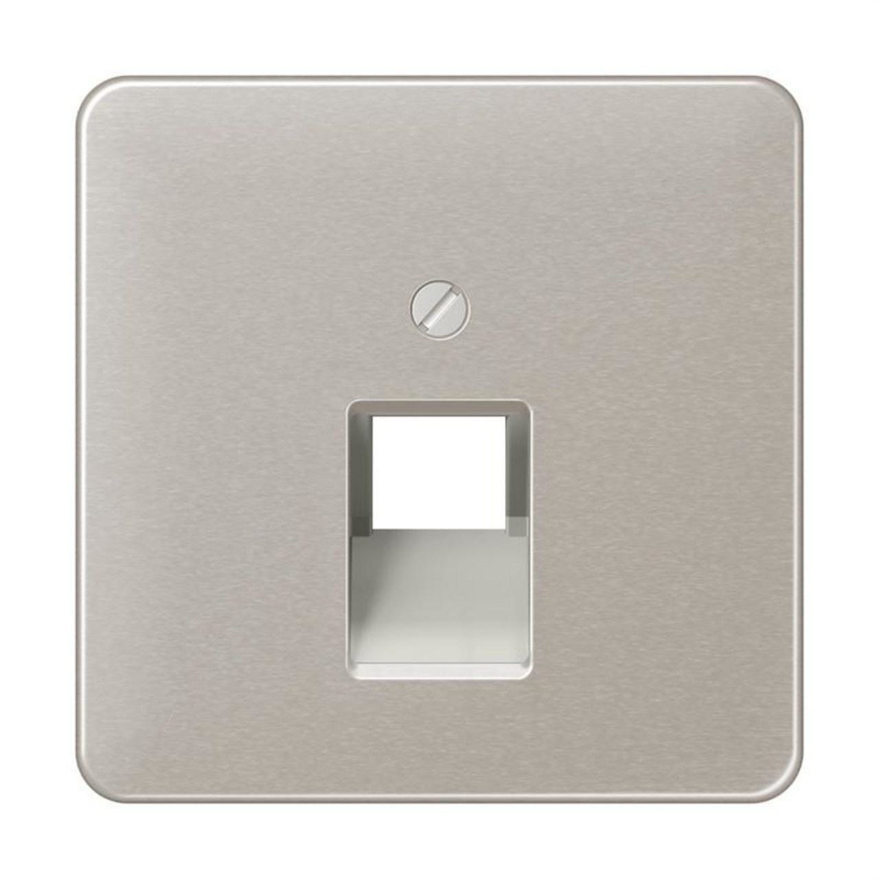 JUNG - Placa central para toma teléfono UAE 1x8P platino
