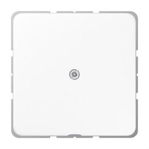 JUNG - Tapa con salida cable / caja conexión teléfono blanco alpino