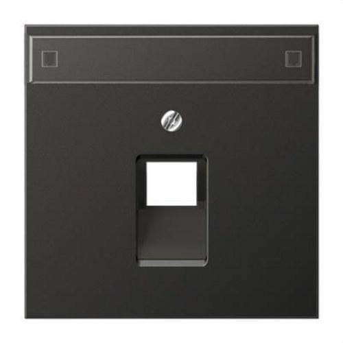 JUNG - Placa para 1 toma UAE teléfono informática con regleta antracita