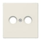 JUNG - PLACA TV/FM BLANCO MARFIL