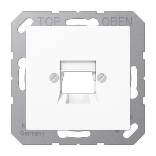 JUNG - Placa central 1 toma 6WE,8WE A500 blanco alpino