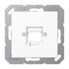 JUNG - Placa central 1 toma 6WE,8WE A500 blanco alpino