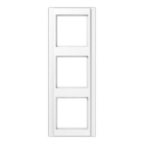 JUNG - Marco embellecedor triple 81x223mm A500 blanco alpino