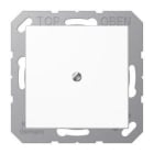 JUNG - Placa central con salida cable A500 blanco alpino
