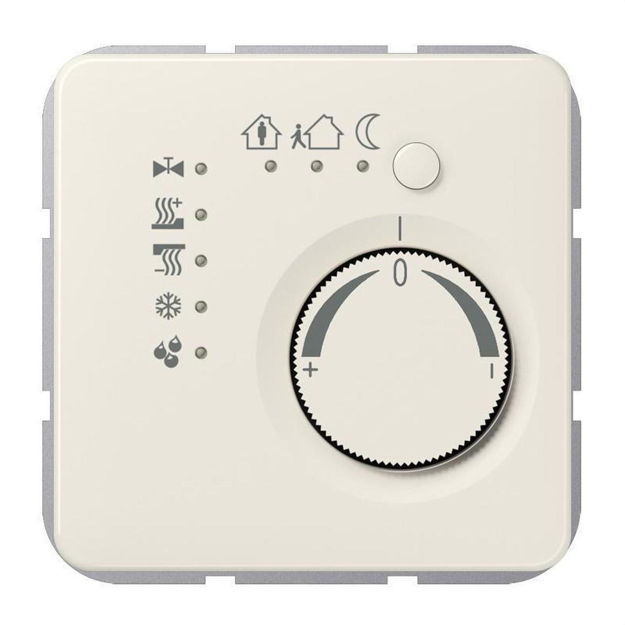 JUNG - Termostato continuo KNX CD500/CDPLUS con BCU blanco marfil