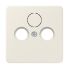 JUNG - PLACA CENTRAL TOMA TV BLANCO MARFIL