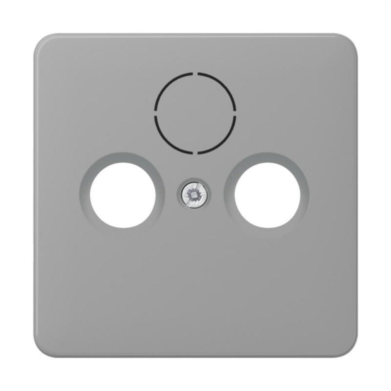 JUNG - Tapa enchufe para toma TV / parabólica gris