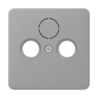 JUNG - Tapa enchufe para toma TV / parabólica gris