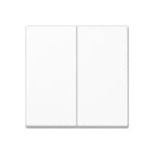 JUNG - Tecla doble interruptor pulsador A500 blanco alpino