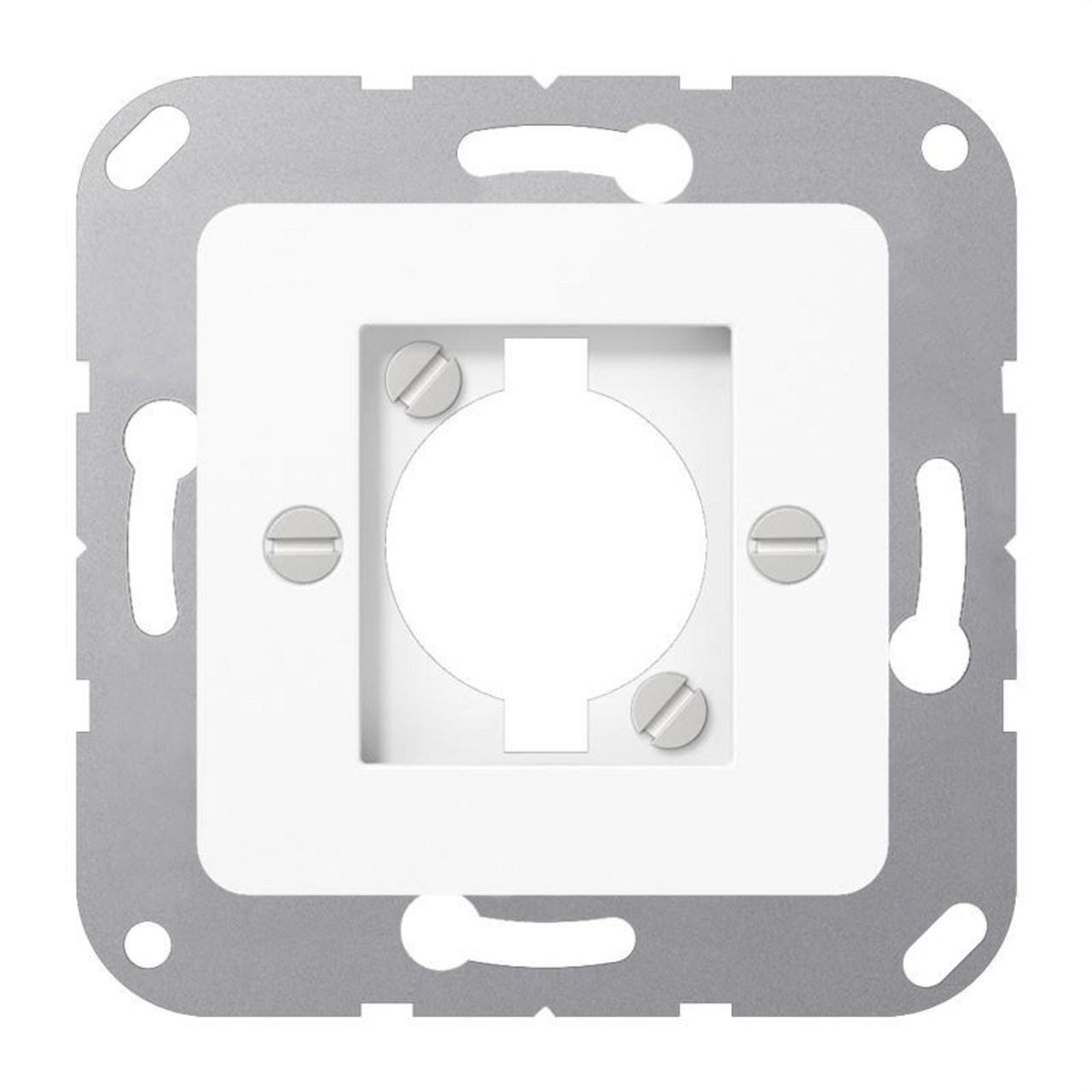 JUNG - Placa central para CXLR-S + CXLR-D tornillo blanco alpino