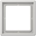 JUNG - Marco simple 81x81mm LS 990 duroplástico brillante gris claro para montaje horizontal o vertical