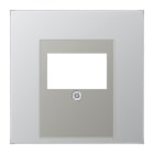 JUNG - Placa para módulo comunicación KNX/USB toma altavoz aluminio