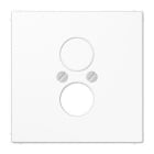 JUNG - Placa para 2 tomas altavoz blanco alpino