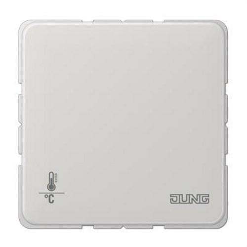 JUNG - Termostato continuo CD500/PLUS sin rueda LED gris claro