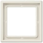 JUNG - Marco simple 81x81mm LS 990 duroplástico brillante blanco marfil para montaje horizontal o vertical