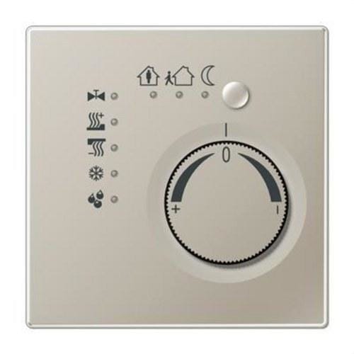 JUNG - Termostato continuo KNX acero 4 canales acero