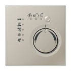 JUNG - Termostato continuo KNX acero 4 canales acero