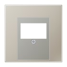 JUNG - Placa para módulo comunicación KNX/USB toma altavoz acero