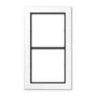 JUNG - Marco para montaje horizontal vertical 2 fase blanco alpino