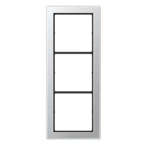 JUNG - Marco para montaje horizontal vertical 3 fases aluminio