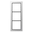 JUNG - Marco para montaje horizontal vertical 3 fases aluminio