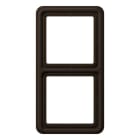 JUNG - Marco para montaje horizontal vertical marrón 2 elemento WU500