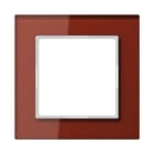 JUNG - Marco embellecedor rojo burdeos simple 84x84mm