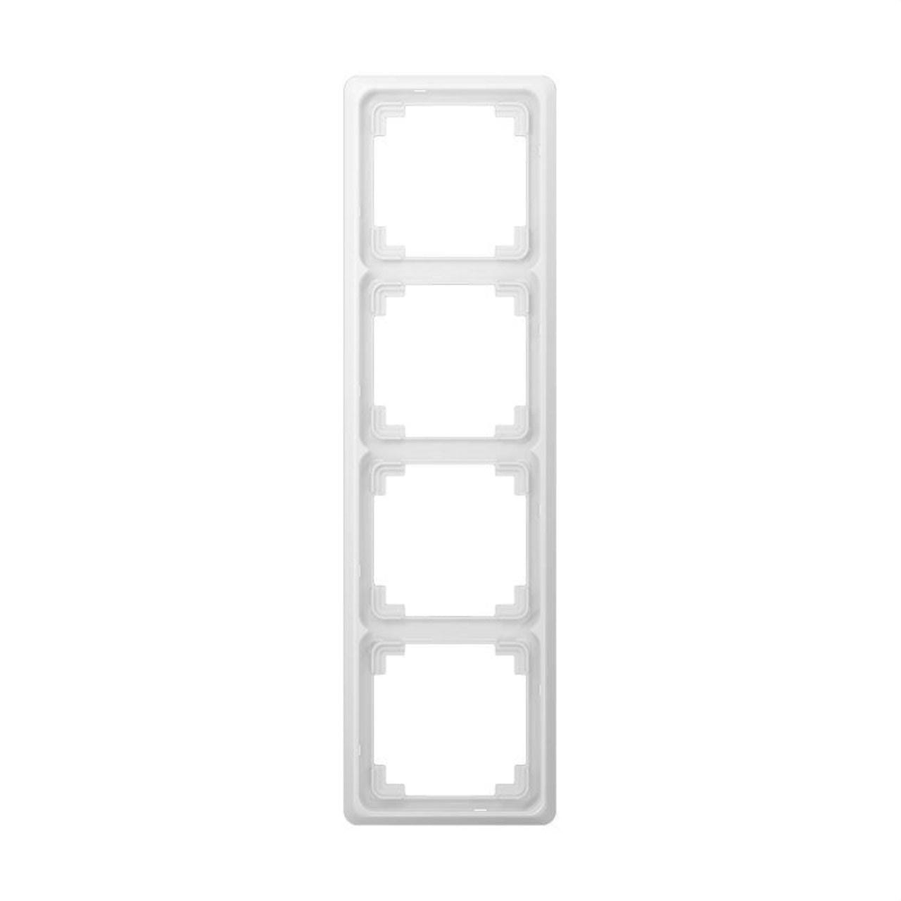 JUNG - MARCO 4 ELEMENTO BLANCO ALPINO CD PLUS