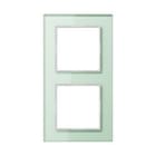 JUNG - Marco embellecedor blanco mate doble 84x155mm