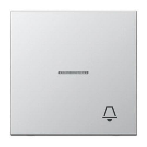 JUNG - Tecla con visor símbolo timbre aluminio