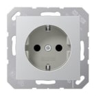 JUNG - Base enchufe Schuko® protección niños aluminio