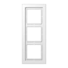 JUNG - Marco triple para montaje horizontal vertical blanco alpino