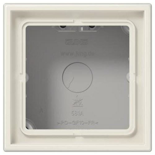 JUNG - Caja superfície simple 81x81x47mm blanco marfil