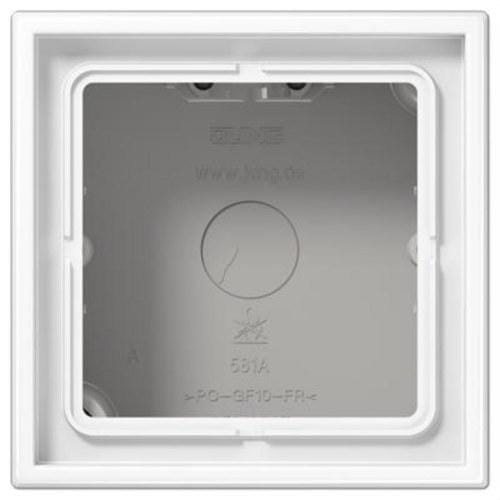 JUNG - Caja superfície simple 81x81x47mm blanco alpino