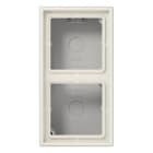 JUNG - Caja superfície doble 152x81x47mm blanco marfil