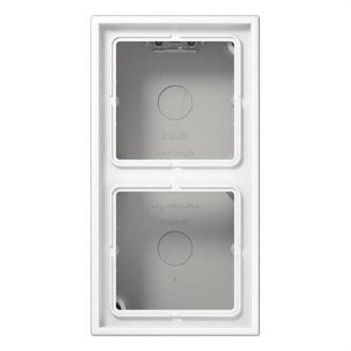 JUNG - Caja superfície doble 152x81x47mm blanco alpino