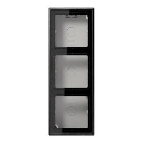 JUNG - Caja superfície triple 223x81x47mm negro