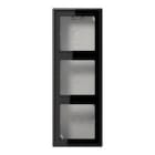 JUNG - Caja superfície triple 223x81x47mm negro
