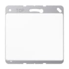 JUNG - Placa ciega anillo metálico blanco alpino