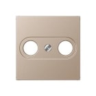 JUNG - Placa central para toma TV 2 entradas cava