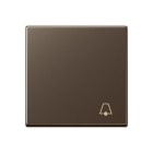 JUNG - Tecla para mecanismo simple símbolo campana mokka