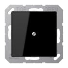 JUNG - Placa central con salida cable A500 negro