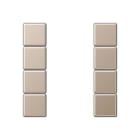 JUNG - Juego teclas F50 KNX 4 fases Serie AS/A cava